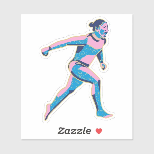 Sticker Jordanie Chiles Gymnastique 2024 Jeux olympiques d (Feuille)