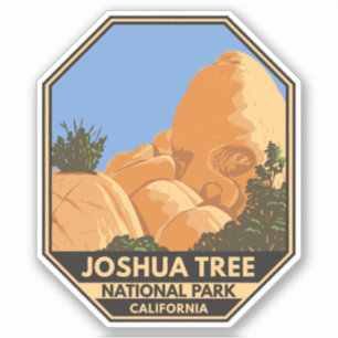 Sticker Joshua Tree National Park Skull Rock California