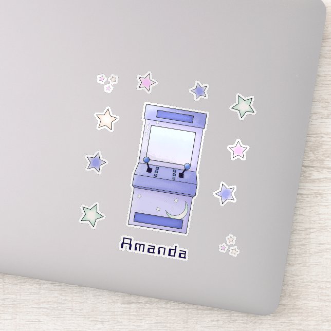 Sticker Jote Retro Anniversaire de enfant de jeu Arcade (Détail)