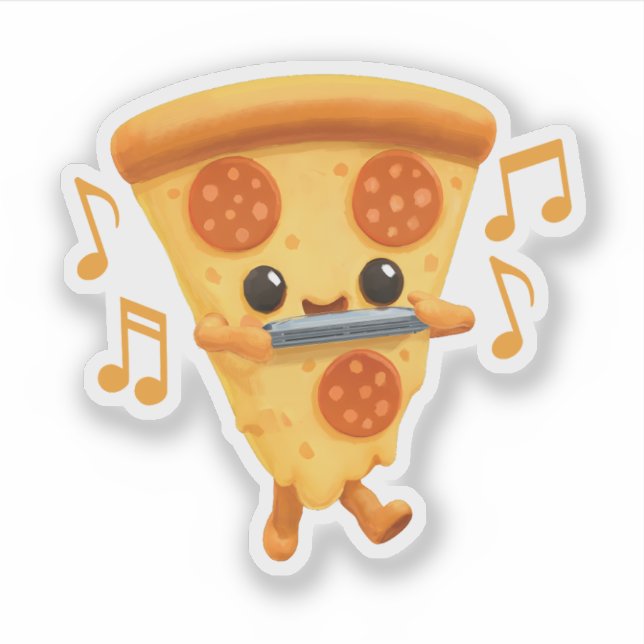 Sticker Jouer à la découpe dans une harmonica (Devant)