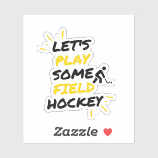 Sticker jouer au hockey sur gazon