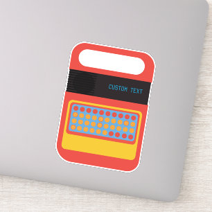 Sticker Jouet électronique vintage pour la parole et l'ort