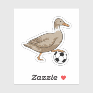 Sticker Joueur de football canard