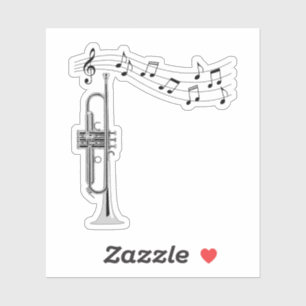 Sticker Joueur de trompettes