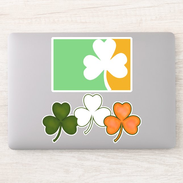 Sticker Jour de la Saint Patrick shamrock irlandais (Ordinateur)