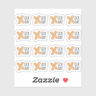 Sticker Jour de maladie Médipatches Jour de congé Rappel B