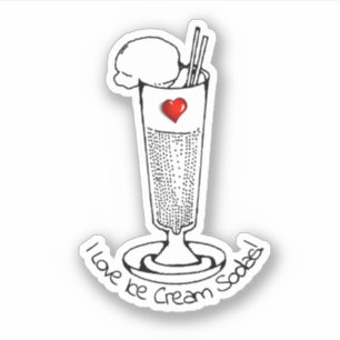 Sticker Jour de soda à la crème glacée