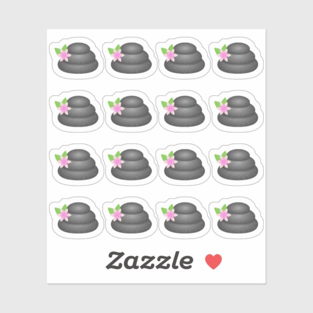 Sticker Jour de Spa Pierres Zen Relaxation Bujo Planificat (Feuille)