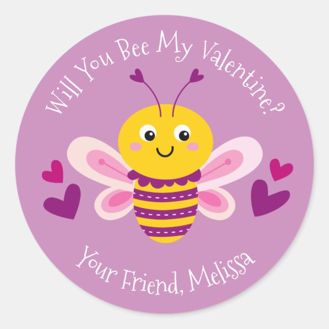 Sticker Jour de Valentines pour enfants mignons (Devant)
