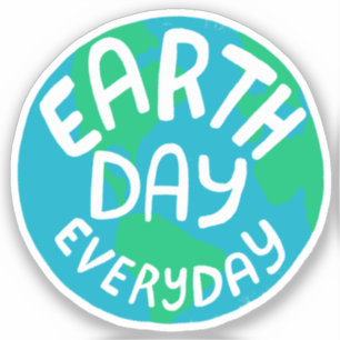 Sticker JOUR DES TERRES CHAQUE JOUR Planète artisanale