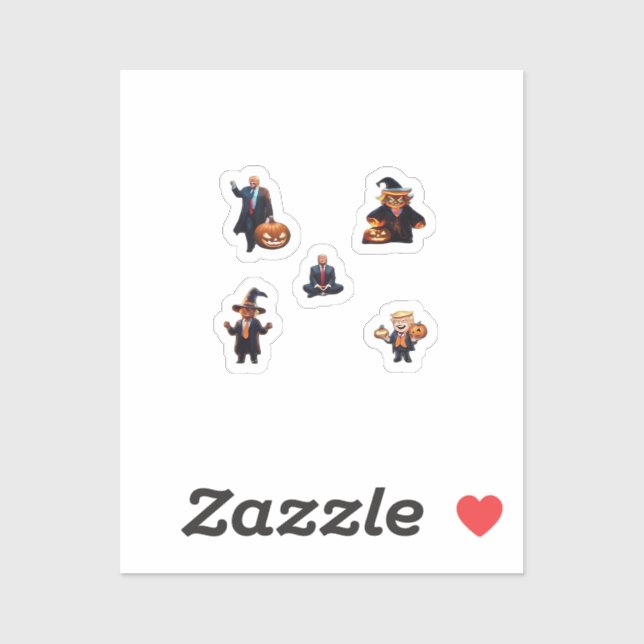 Sticker Jour d'Halloween - Trumpkin Classic (Feuille)