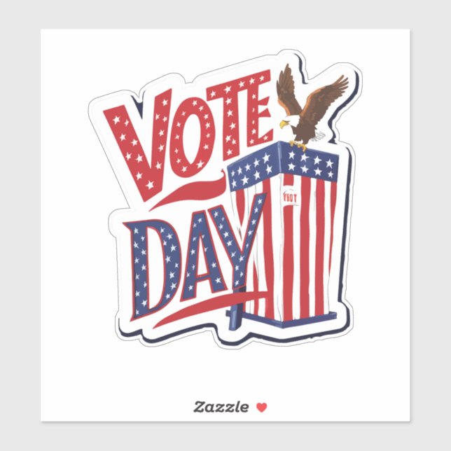 Sticker Jour du vote (Feuille)