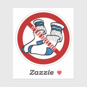 Sticker Jour sans chaussettes