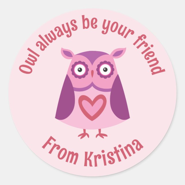 Sticker Jour Valentines de classe pour enfants mig (Devant)
