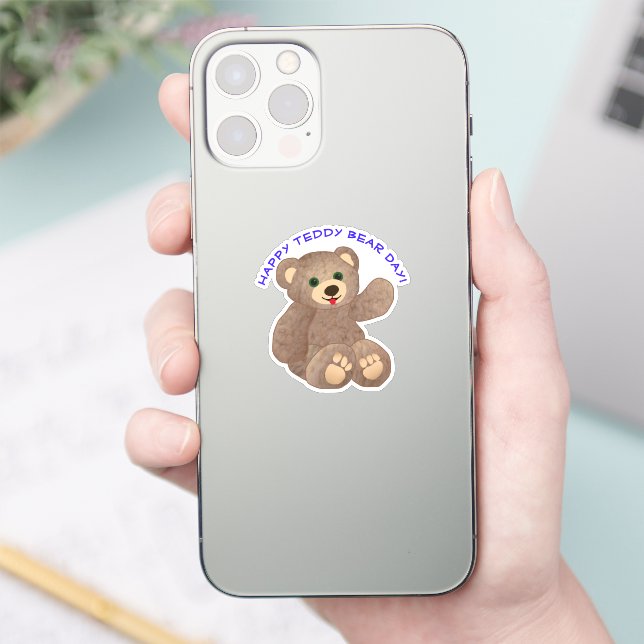 Sticker Journée de l'ours en peluche (Téléphone)