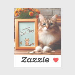 Sticker Journée internationale du chat