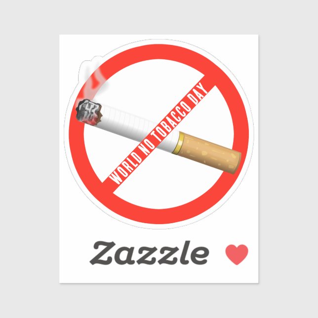 Sticker Journée mondiale du tabac (Feuille)