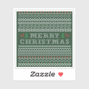 Sticker Joyeuse frontière de Noël