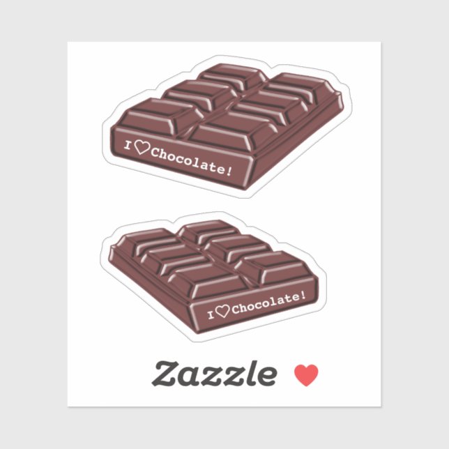 Sticker Joyeuse Journée du chocolat ! (Feuille)