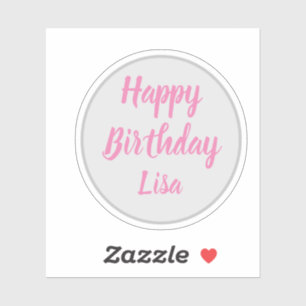Sticker Joyeux anniversaire Lisa