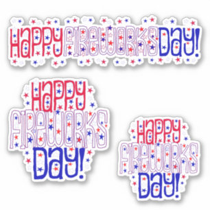 Sticker Joyeux Feu d'artifice * Fête de l'Indépendance