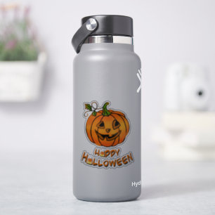 Sticker Joyeux Halloween   CITROUILLE   maïs-bonbons