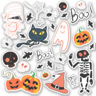 Sticker Joyeux Halloween   Cutie Trick ou Treat