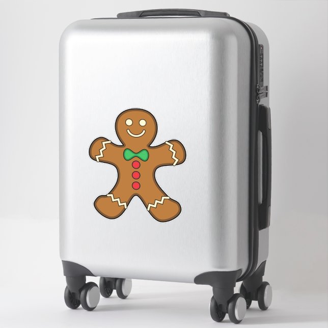 Sticker Joyeux homme en pain d'épices (Sur valise)