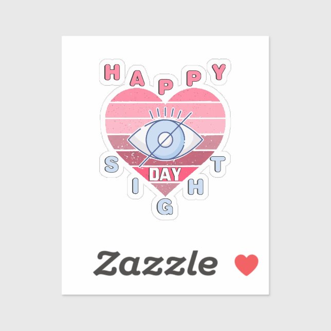 Sticker Joyeux Jour de la Vue (Feuille)