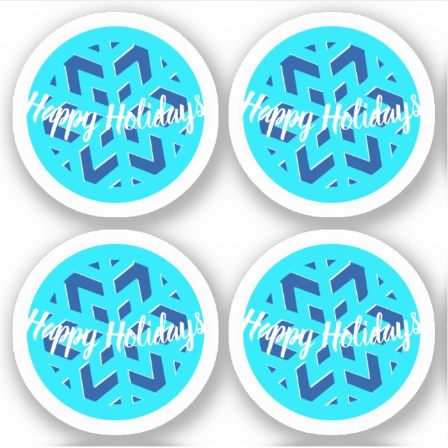 Sticker JOYEUX JOURS FÉRIÉS | HIVER WONDERLAND | Fléau de  (Devant)