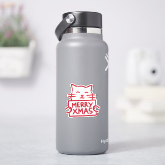 Sticker Joyeux Noël Chat Mignon