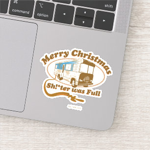 Sticker Joyeux Noël, Chut !*ter était plein