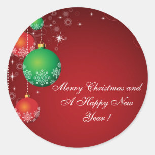 Sticker " Joyeux Noël et une bonne année ! "