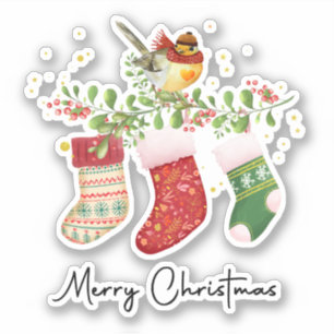 Sticker Joyeux Noël Festif Joyeux hiver Joyeux Noël