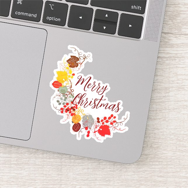 Sticker Joyeux Noël Halloween Nouvel An (Détail)