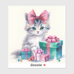 Sticker Joyeux Noël Kitten