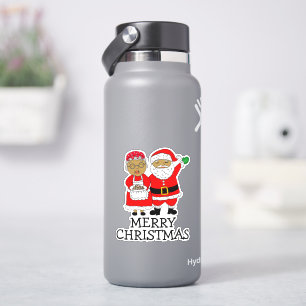 Sticker Joyeux Noël M. et Mme Claus