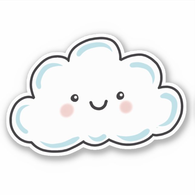 Sticker Joyeux nuage (Devant)