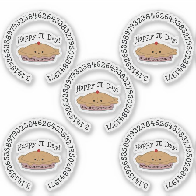 Sticker Joyeux Pi Day Pie (Devant)
