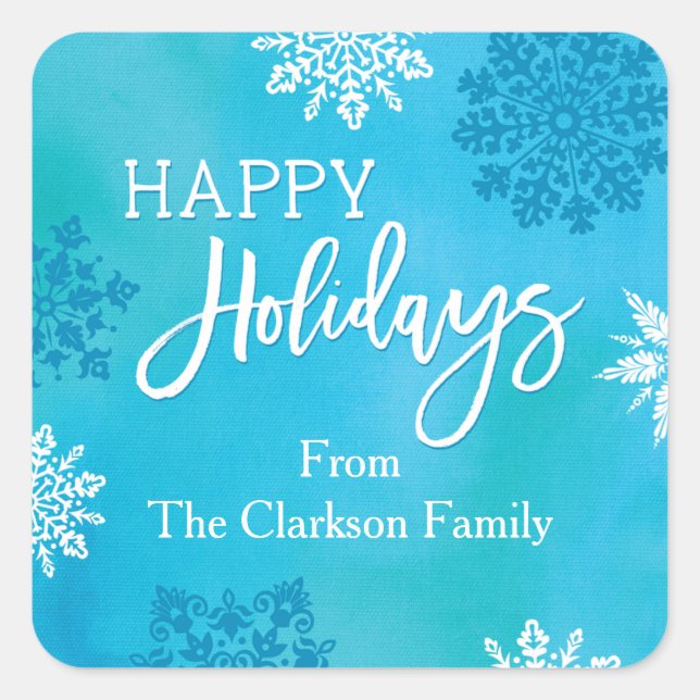 Sticker Joyeux Snowflakes (Devant)