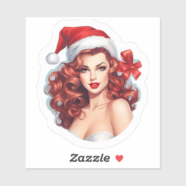 Sticker Joyful Holiday Beauty et Cheval (Feuille)