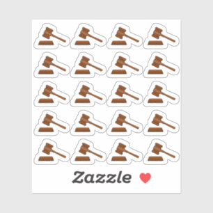 Sticker Juge de Droit Gavel Juridique Planificateur