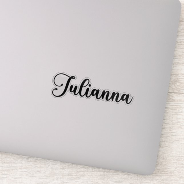 Sticker Julianna Nom - Calligraphie manuscrite (Détail)