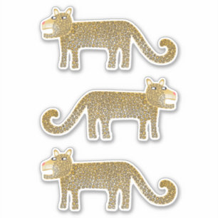 Sticker Jungle Cat