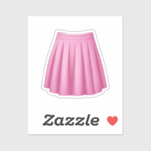 Sticker Jupe rose mignonne Emoji Art