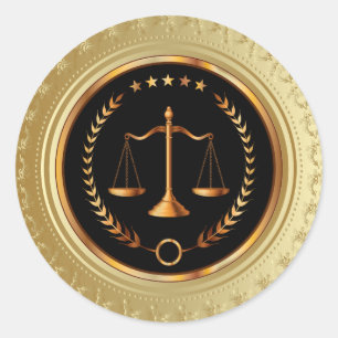 Sticker juridique / procureur / Scales de justice 