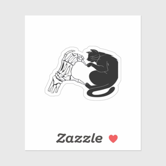 Sticker Jusqu'à ce que les chats de mort nous font partie  (Feuille)