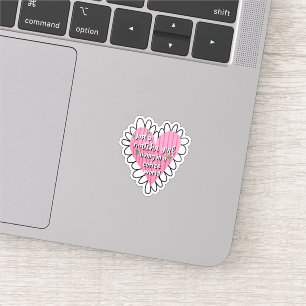 Sticker Juste une fille Matcha cœur esthétique – Rose Mign