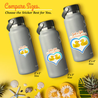 Sticker Juste une fille qui aime croiser et les canards–Va