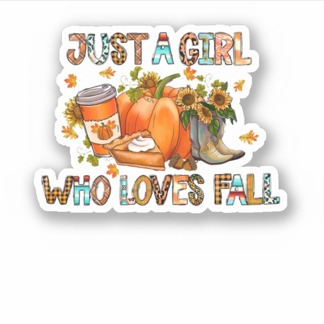 Sticker Juste Une Fille Qui Aime Tomber (Devant)